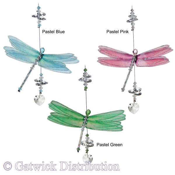 SPECIAL - Pastel Dragonfly with Heart