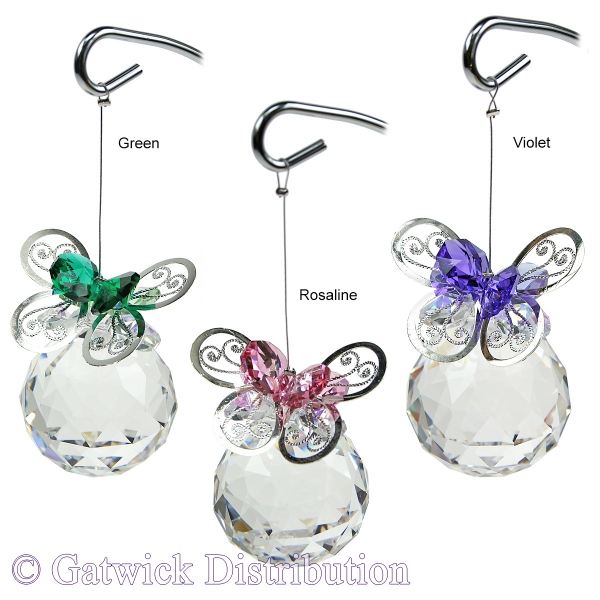 SPECIAL - 40mm Butterfly Sphere on Stand
