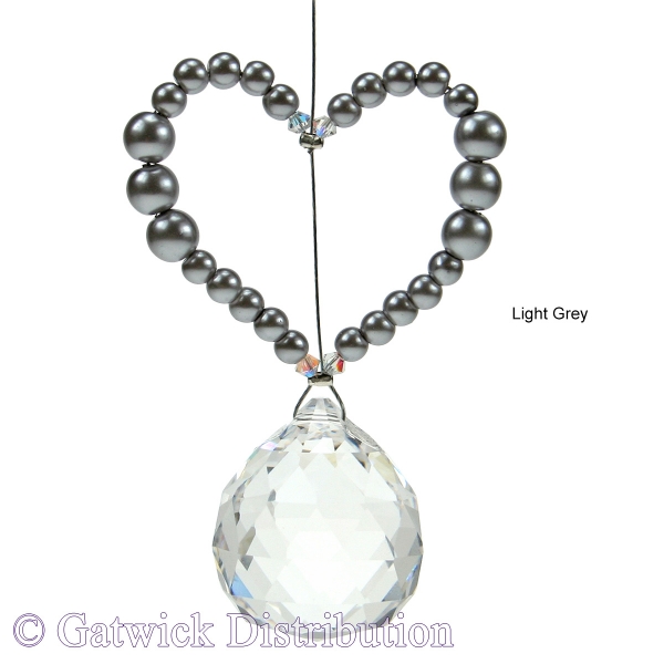 Pearled Heart with 20mm Sphere