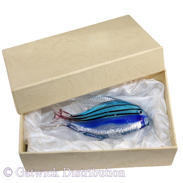 Dichroic Glass Tropical Fish - set of 4