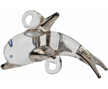 Dolphin - silver - set of 6