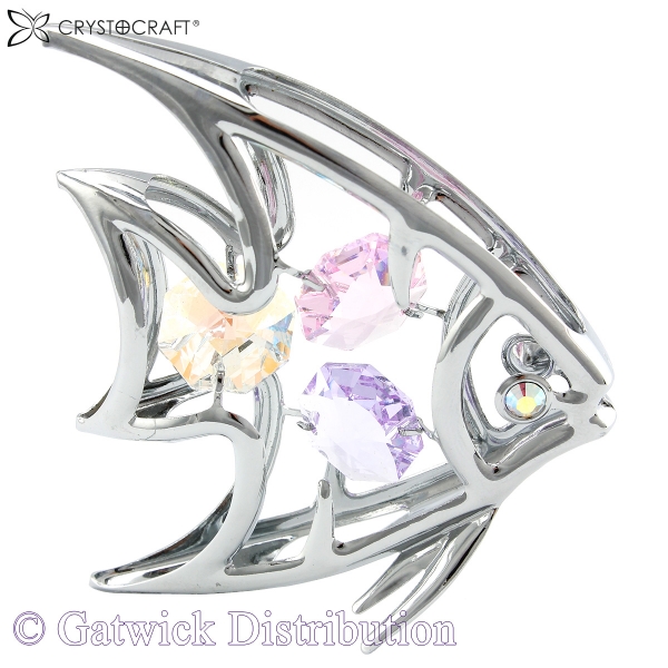 SPECIAL - Crystocraft Angel Fish - Silver