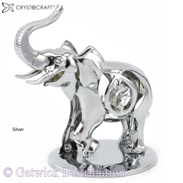 SPECIAL - Crystocraft Lucky Elephant - Silver