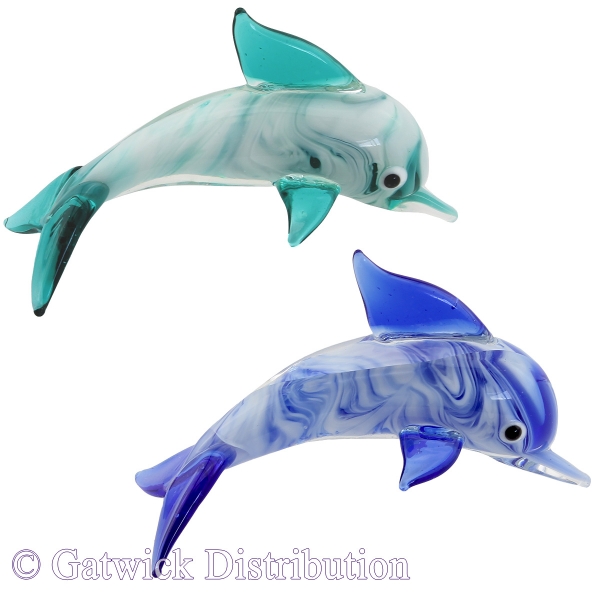 Marble Dolphins - Set of 6
