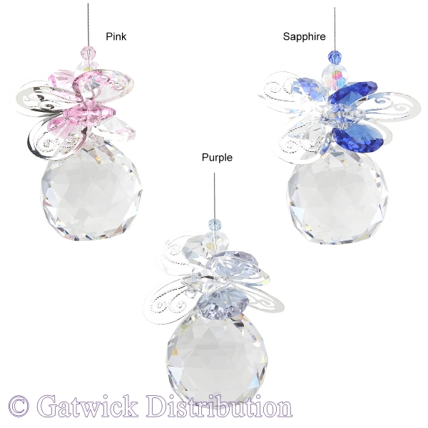 Butterfly Sphere Suncatcher - Set of 20 with FREE Stand