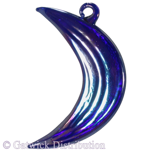 Hanging Moon - Iridescent Blue - Pack of 10