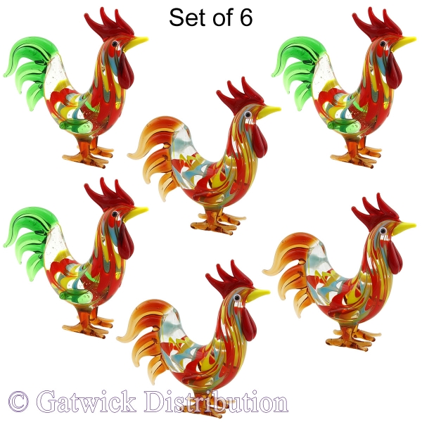 Cheeky Fran's Roosters - Set of 6