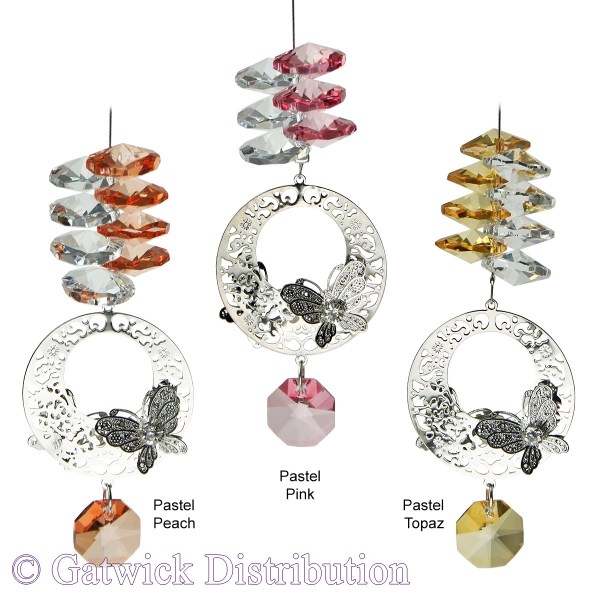 Mini Butterfly Filigree Suncatcher - Set of 20 with FREE Stand