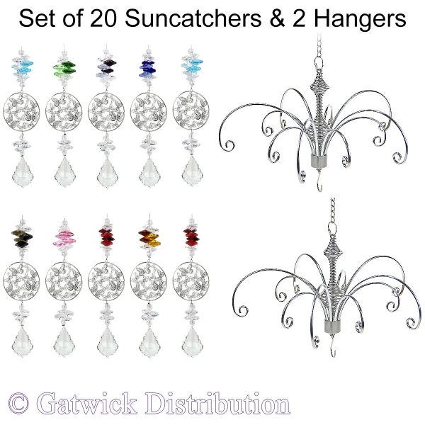 Starry Night Suncatcher - Set of 20 with 2 FREE Hangers