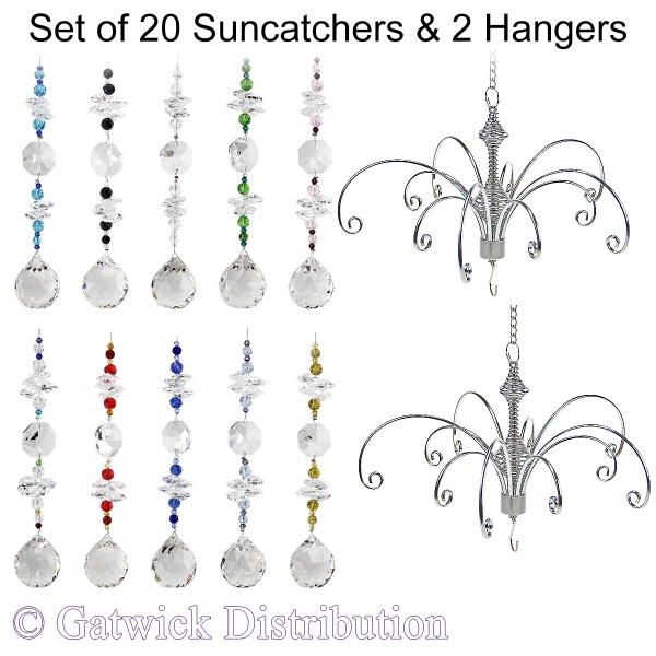 Nova Sphere Suncatcher - Set of 20 with 2 FREE Hangers