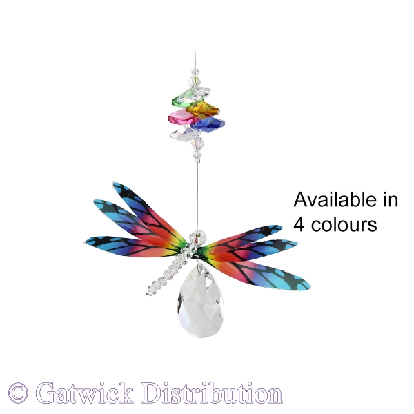 SPECIAL - Dragonfly Almond Deluxe Suncatcher