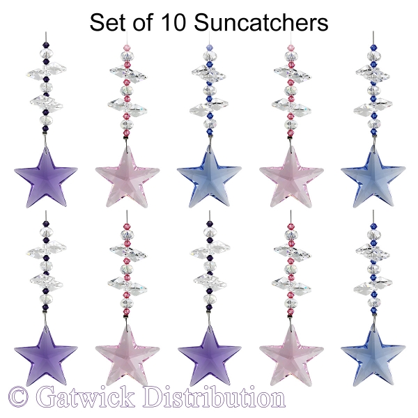 Swarovski Shooting Star Suncatcher - Set of 10