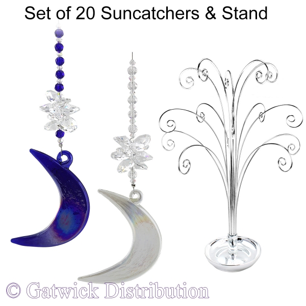 Moon Shadow Suncatcher - Set of 20 with FREE Stand