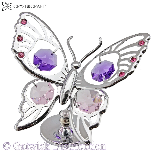 SPECIAL - Crystocraft Tiger Butterfly - Silver