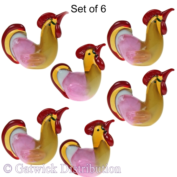 Little Roosters - Set of 6