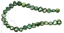 Freshwater Pearls - 4mm - Leaf Green
