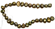 Freshwater Pearls - 4mm - Olive Green