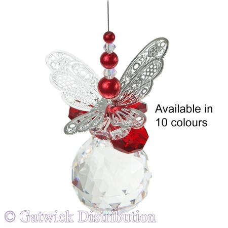 SPECIAL - Pearled Butterfly Sphere Suncatcher