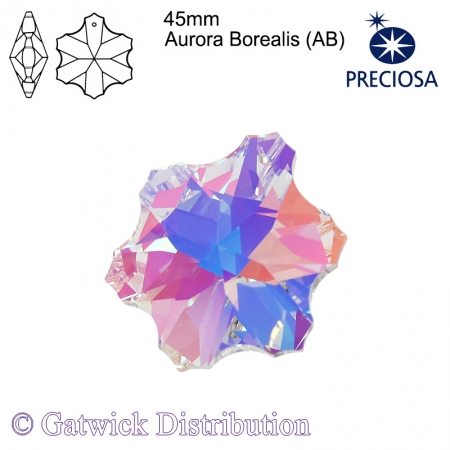 Special - Preciosa Snowflake - 45mm - AB