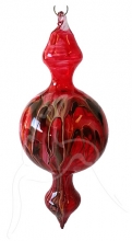 Painted Bauble - Shape 525 - Red