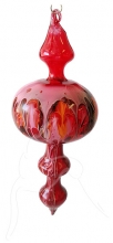 Painted Bauble - Shape 516 - Red