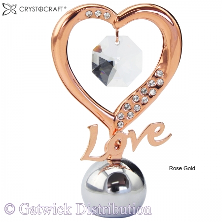 SPECIAL - Crystocraft Elegant Heart - Rose Gold