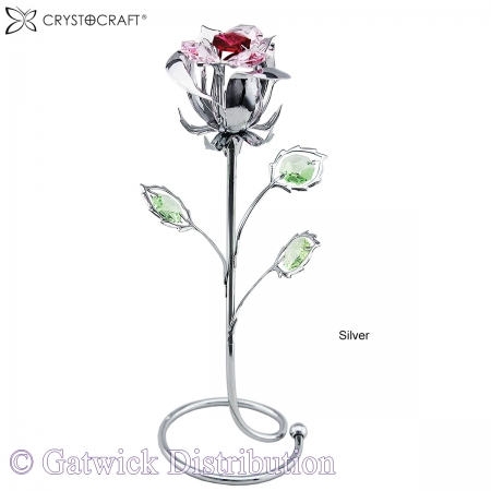 SPECIAL - Crystocraft Rose - Silver