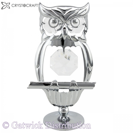 SPECIAL - Crystocraft Owl - Silver