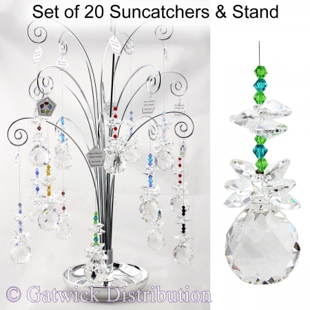 Beaded Sphere Suncatcher - Set of 20 with FREE Stand