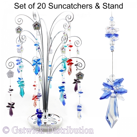Point Cluster Suncatcher - Set of 20 with FREE Stand
