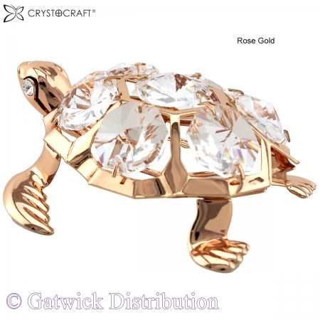 SPECIAL - Crystocraft Turtle - Rose Gold