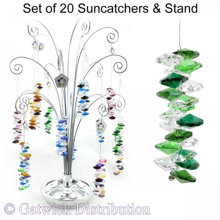 Cascade Suncatcher - Set of 20 with FREE Stand
