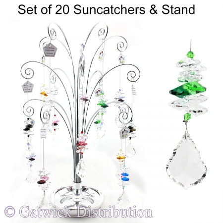 Mini Starburst Suncatcher - Set of 20 with FREE Stand