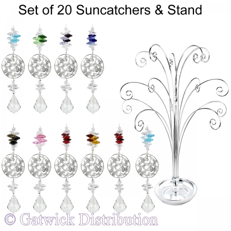Starry Night Suncatcher - Set of 20 with FREE Stand