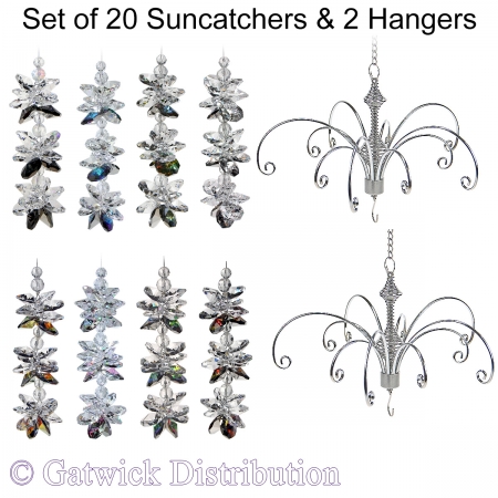 Jackie H. II Suncatcher - Set of 20 with 2 FREE Hangers