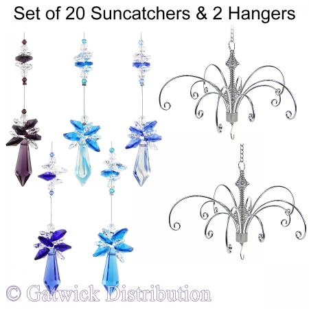 Point Cluster Suncatcher - Set of 20 with 2 FREE Hangers