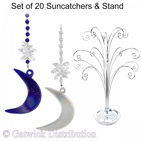 Moon Shadow Suncatcher - Set of 20 with FREE Stand
