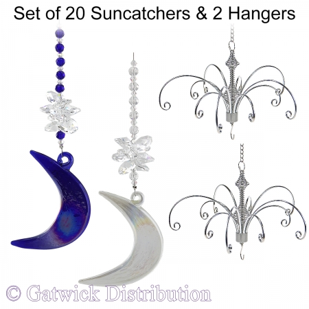 Moon Shadow Suncatcher - Set of 20 with 2 FREE Hangers
