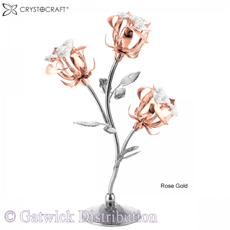 SPECIAL - Crystocraft Triple Rose - Rose Gold