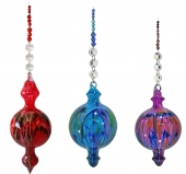 Painted Baubles - Shape 525 - Set of 3 - beaded