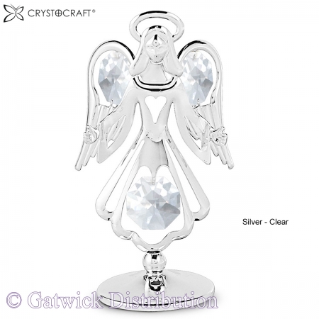 SPECIAL - Crystocraft Guardian Angel - Silver - Clear