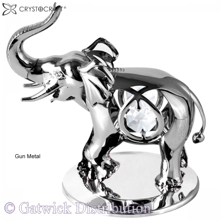 SPECIAL - Crystocraft Lucky Elephant - Gun Metal