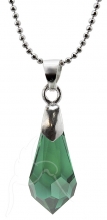 Swarovski Necklace - Raindrop - Emerald