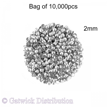 Crimps - 2mm - Bag of 10,000pcs