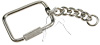Keyring - Square with Twist Lock & Chain