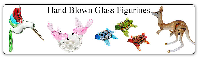 Hand Blown Glass Figurines