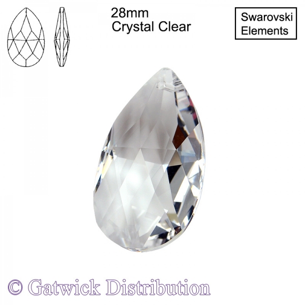 Swarovski Strass Almond - 28mm - CL