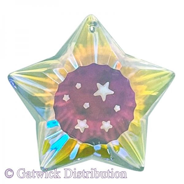 Star Crystals - A Setting Star - 55mm - Aurora Borealis