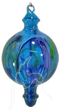 Painted Bauble - Shape 525 - Blue