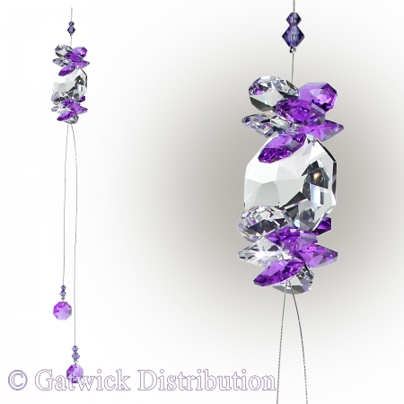 Charm with Violet Octagons